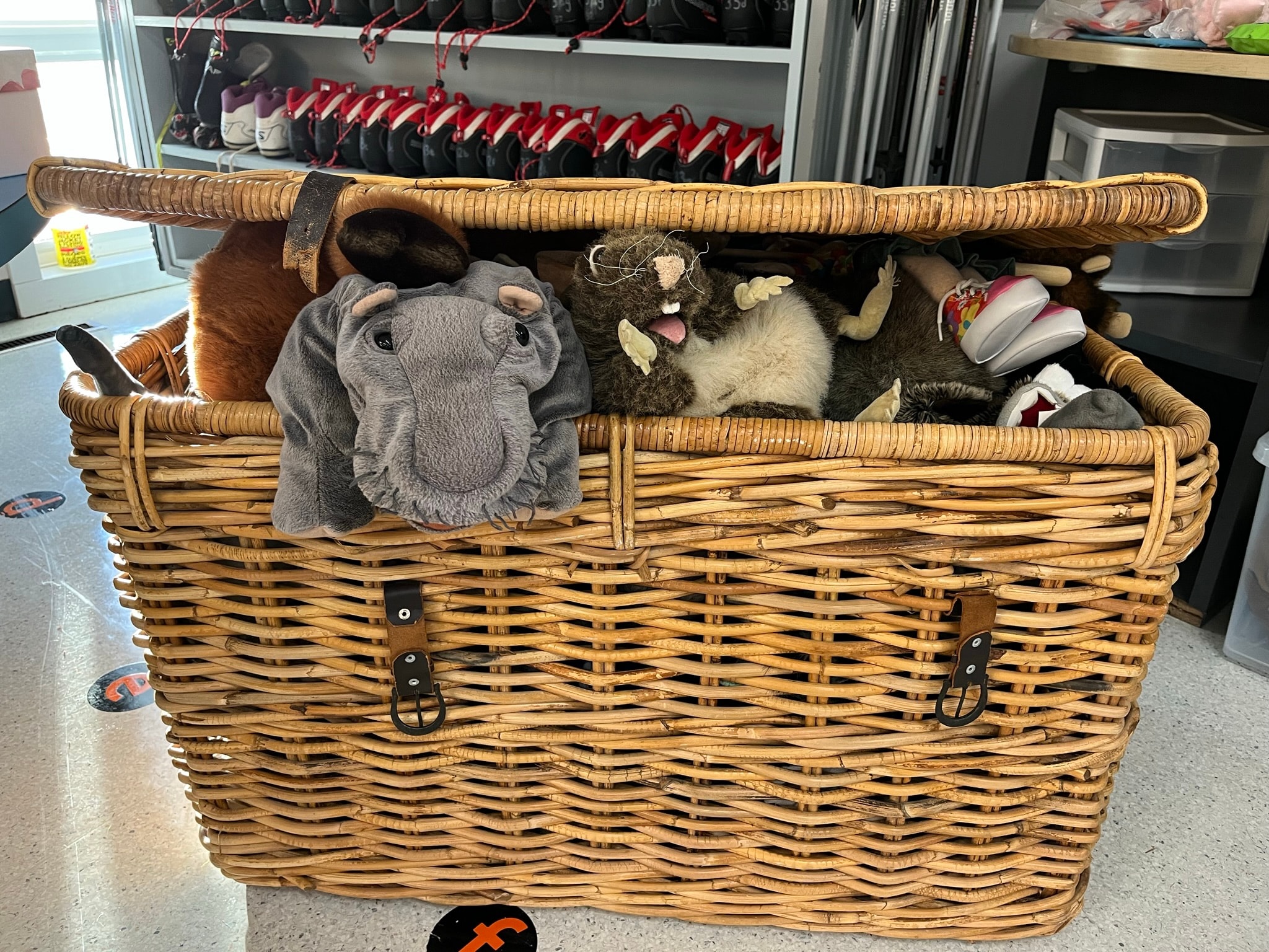 Colourful hand puppets collection